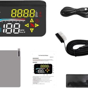 (4) HFANGYU Windshield Projector M17 OBD GPS Head Up Display for All Cars Auto Electronics Accessories Digital Car HUD Speedometer