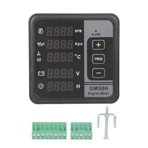 (41) EVTSCAN Latest Digital Engine Meter, GM50H Engine Digital Display Meter